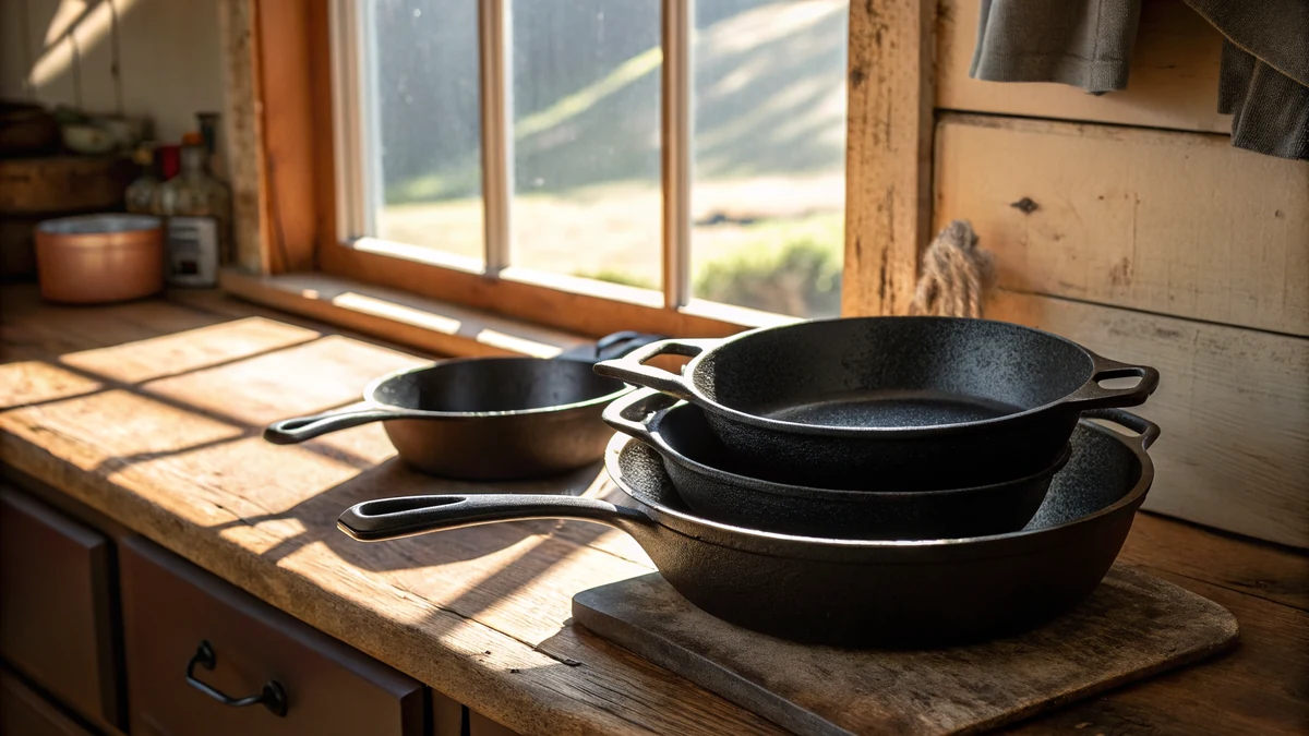 Best Cast Iron Skillets for Texas Cooking 2026 served on a Texas kitchen counter in natural daylight