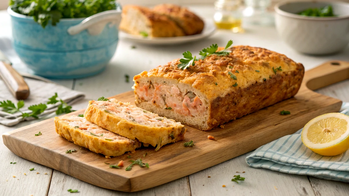 Can Tuna and Salmon Be Used in Same Loaf Recipe recipe by Chef Mia, photographed in a natural light Texas kitchen