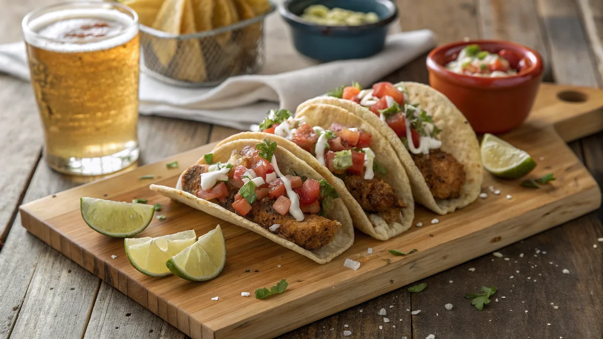 Crispy Chicken Tacos recipe by Chef Mia, photographed in a natural light Texas kitchen