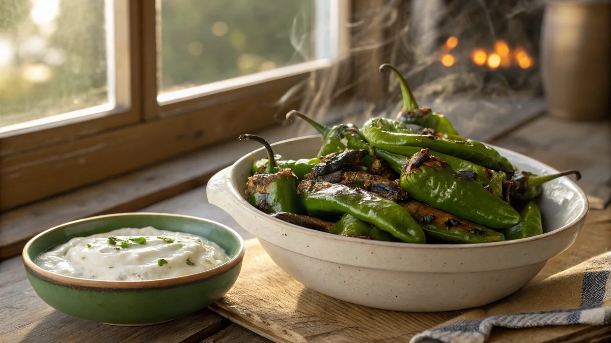 Hatch Chile Recipes: 12 Texas Ways to Cook Them served on a Texas kitchen counter in natural daylight