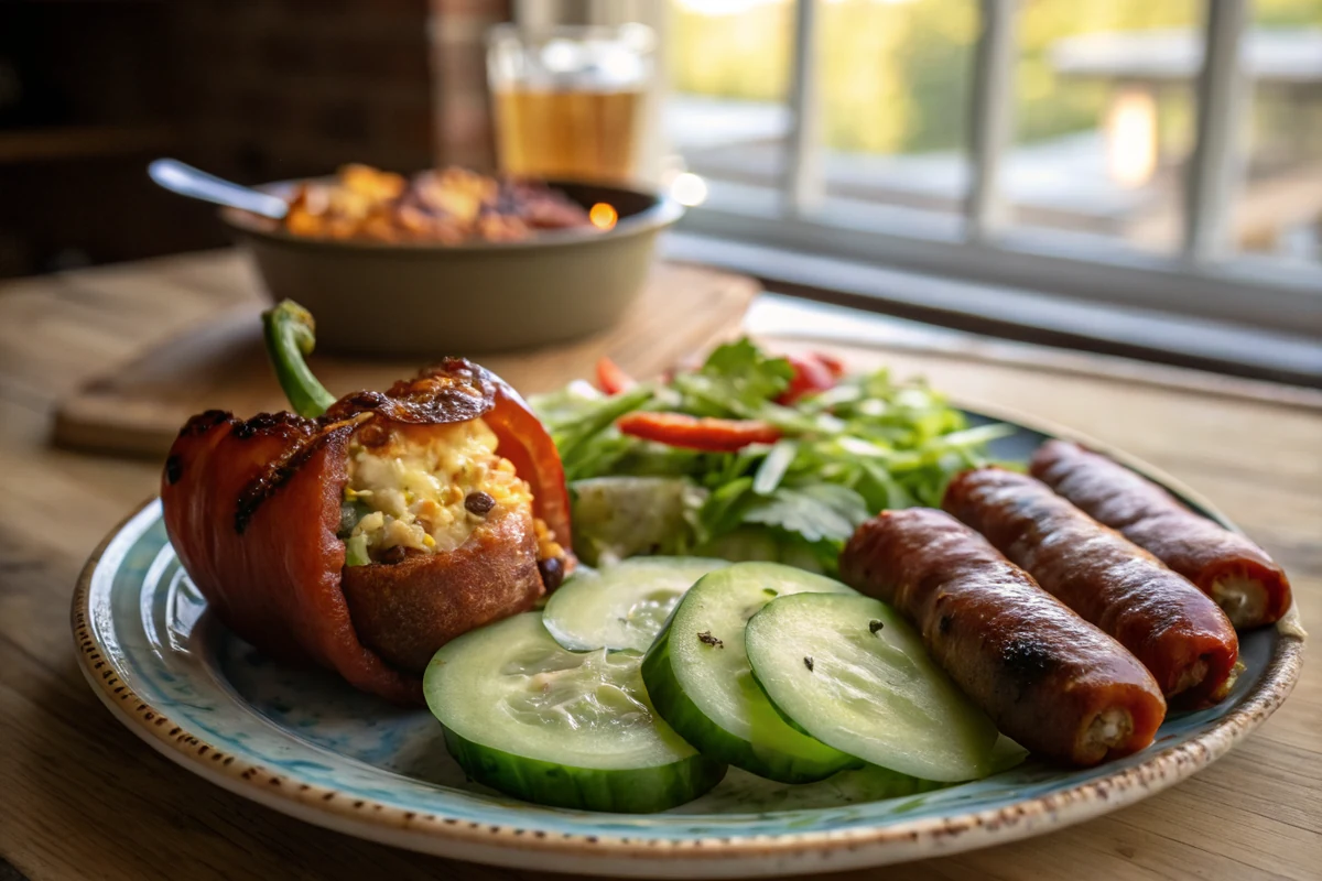 Close-up of keto bbq sides: 14 low-carb dishes for your cookout showing texture, color, and serving detail