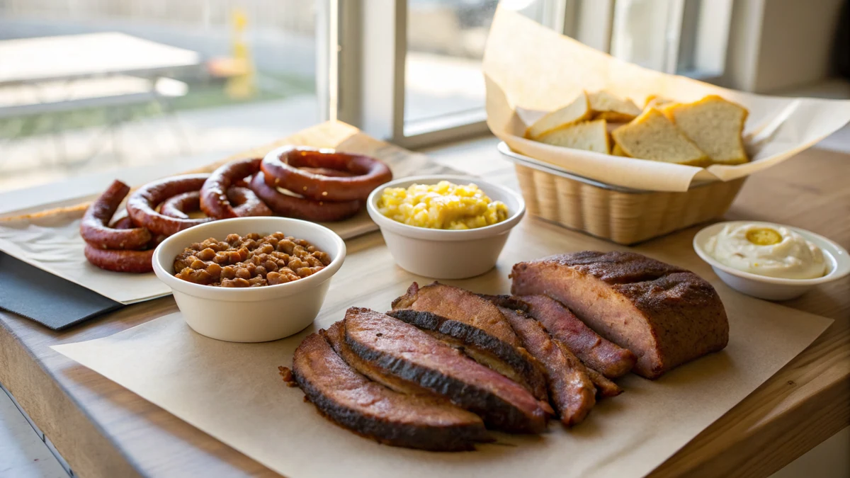 Labor Day BBQ Menu: A Tested Texas Timeline served on a Texas kitchen counter in natural daylight