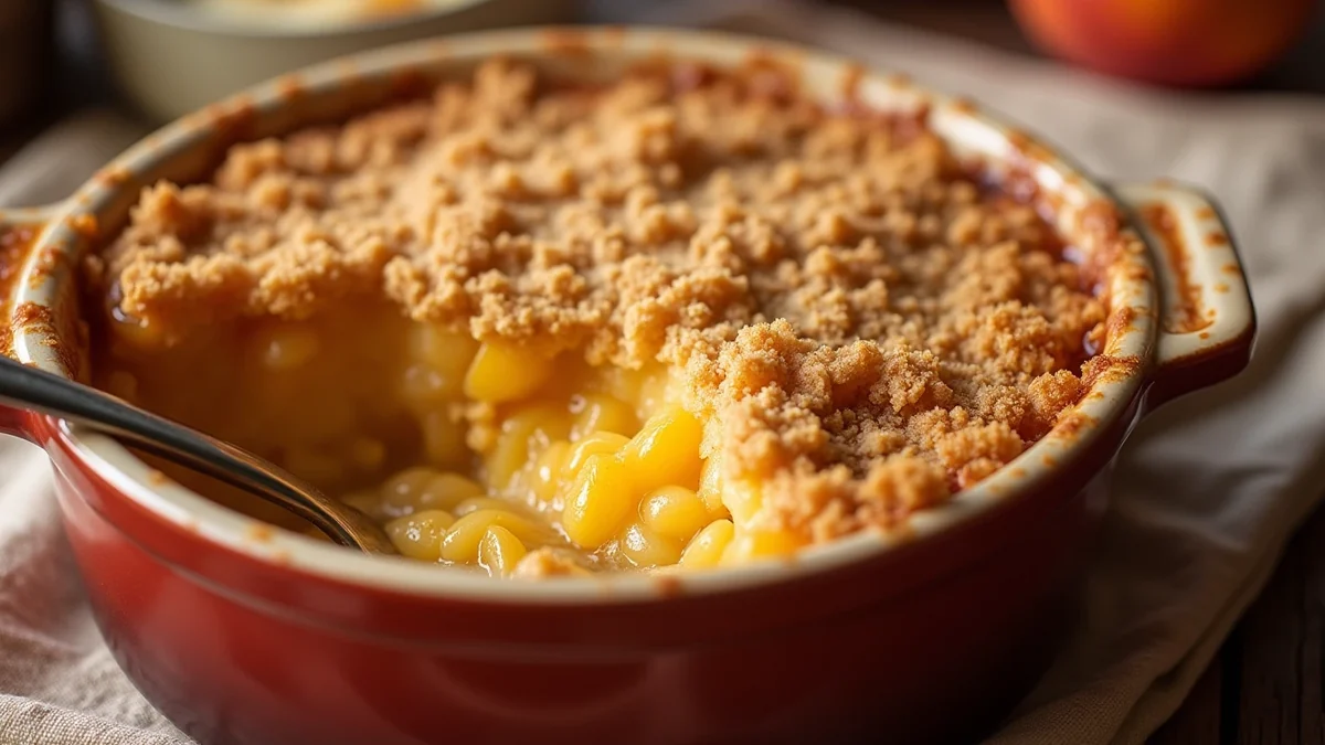 Peach Crumble