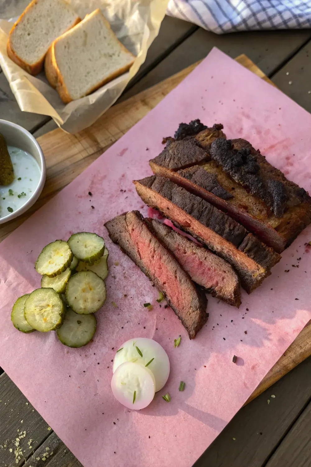 Texas smoked beef ribs Goldee's Snow's Franklin recipe vertical view, save for the next weekend BBQ project