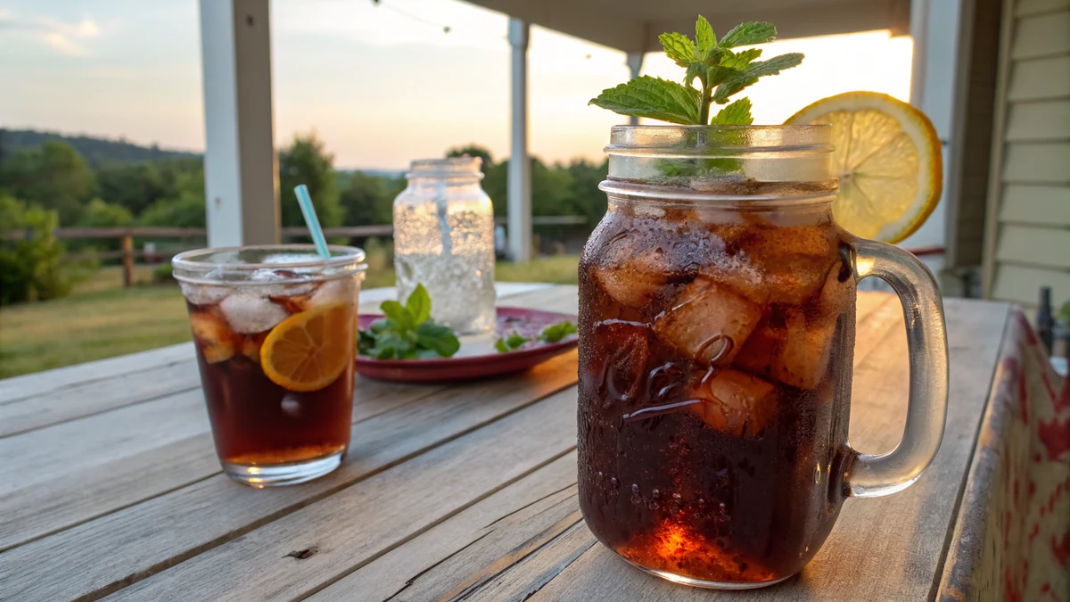 Texas Iced Tea recipe by Chef Mia, photographed in a natural light Texas kitchen