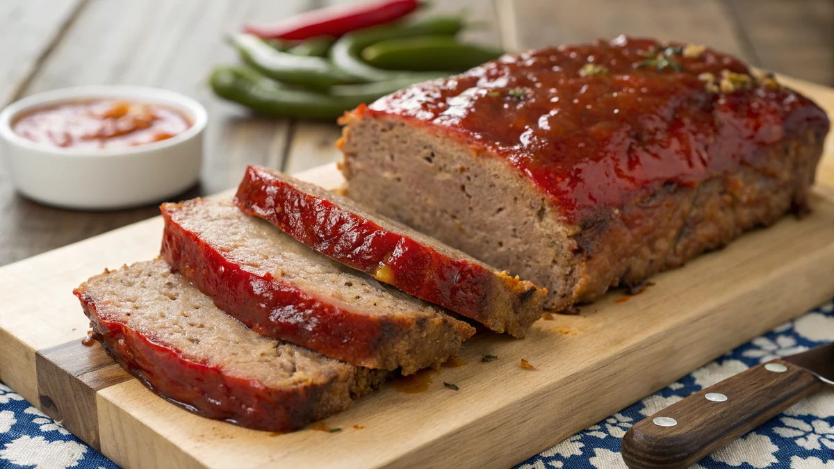 Texas Meatloaf recipe by Chef Mia, photographed in a natural light Texas kitchen