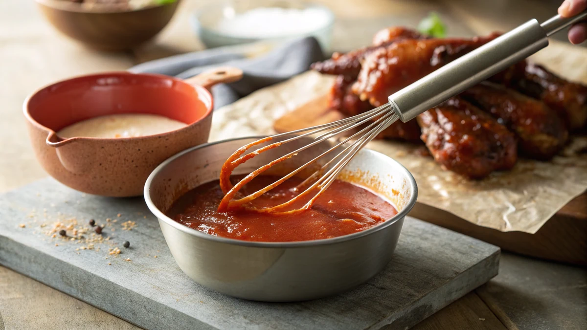 Texas Pete Wing Sauce recipe by Chef Mia, photographed in a natural light Texas kitchen