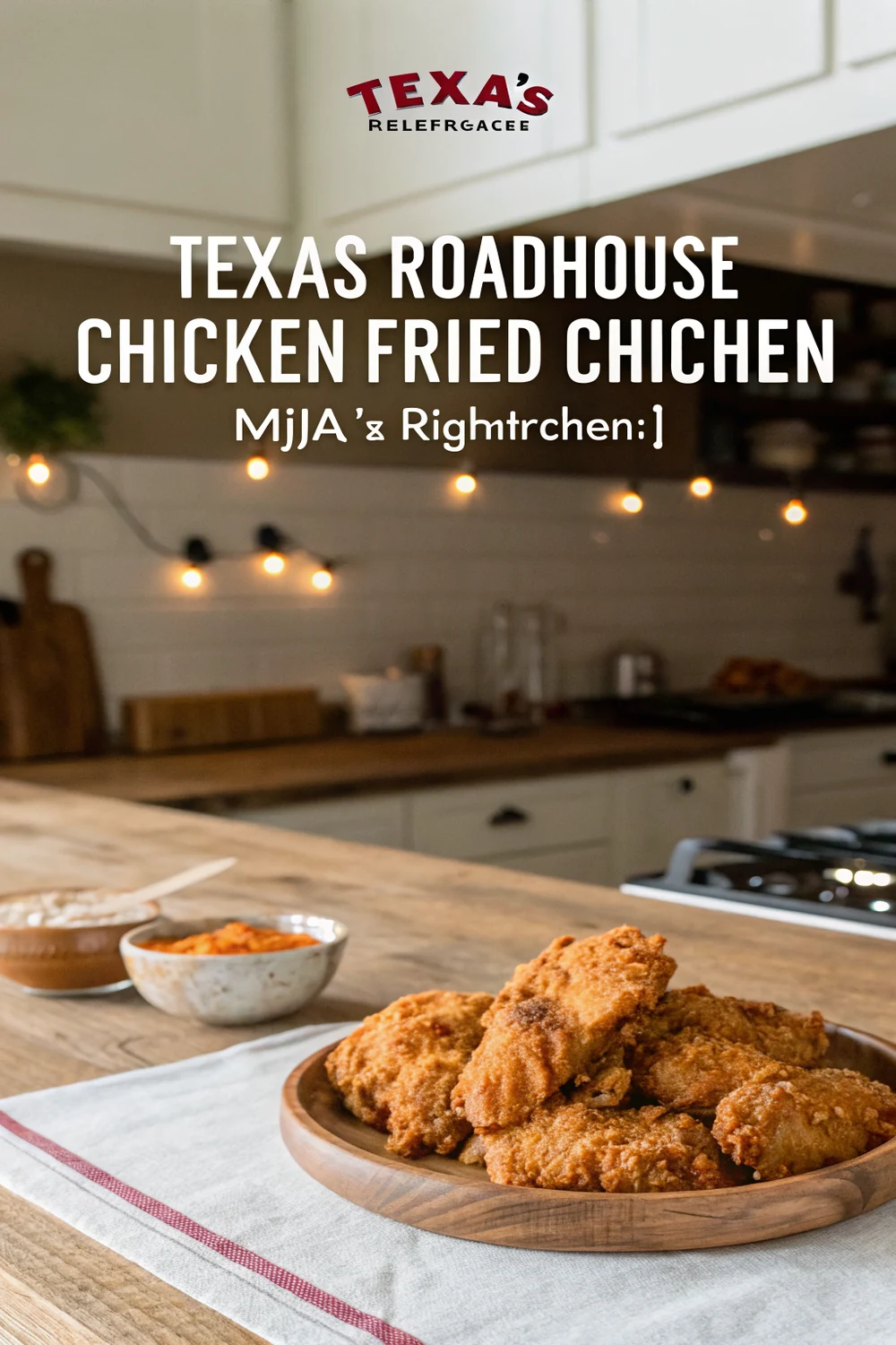 Texas Roadhouse chicken fried chicken copycat recipe with cream gravy pin