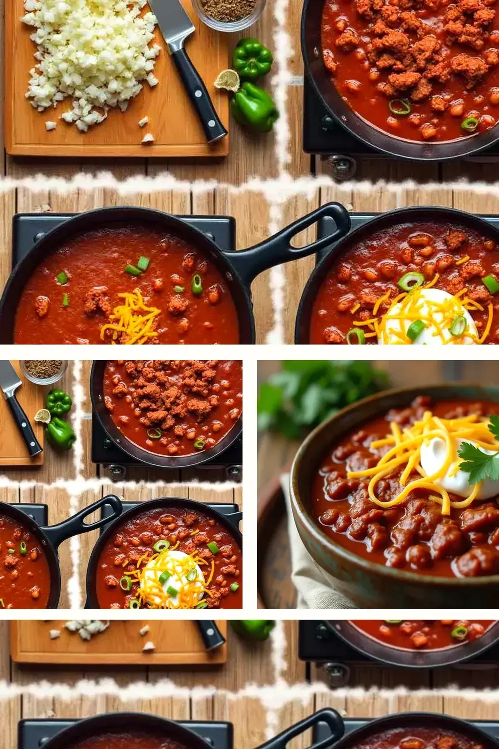 Texas Roadhouse Chili styled vertically for saving and sharing