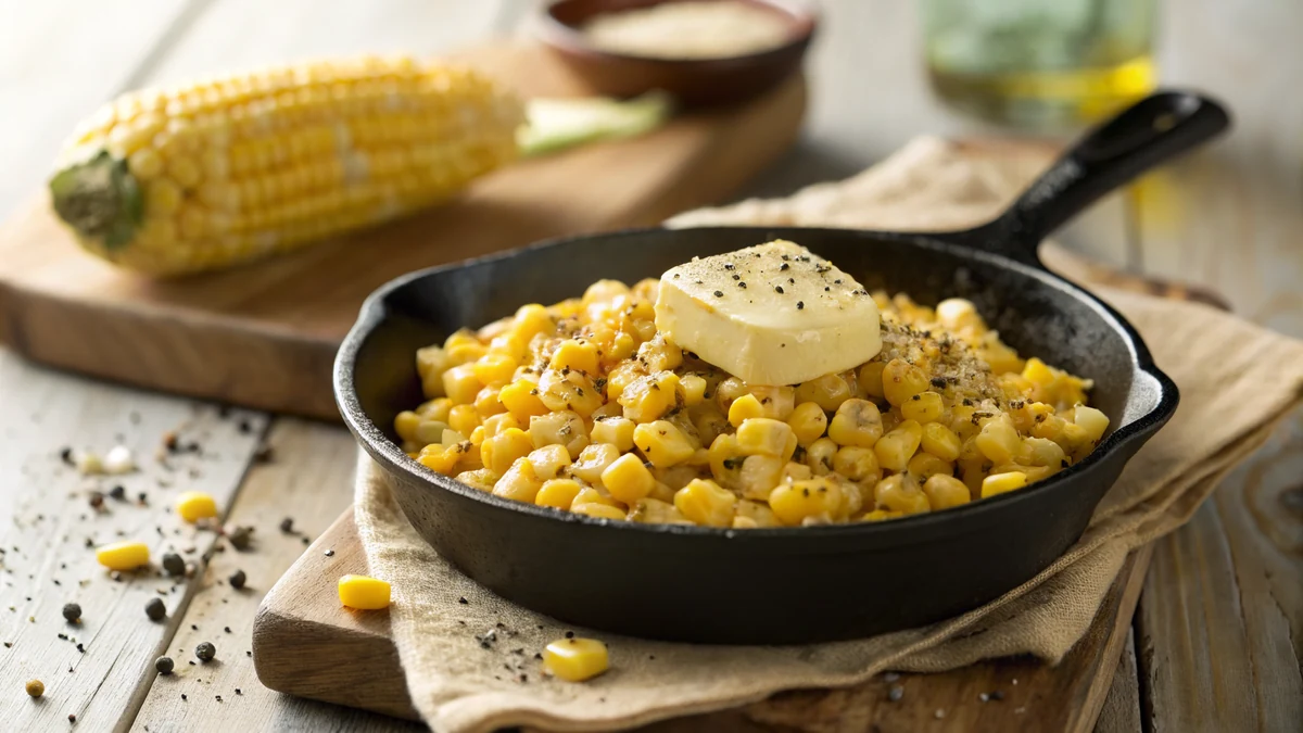 Texas Roadhouse Corn Copycat recipe by Chef Mia, photographed in a natural light Texas kitchen
