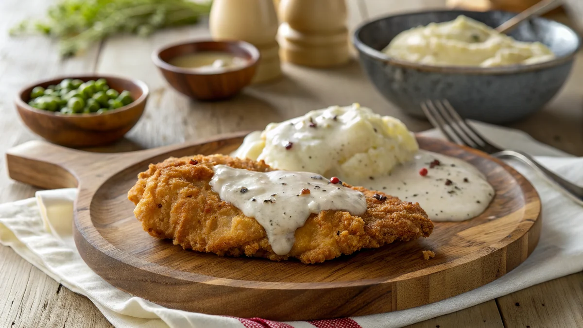 Texas Roadhouse Country Fried Chicken Copycat recipe by Chef Mia, photographed in a natural light Texas kitchen