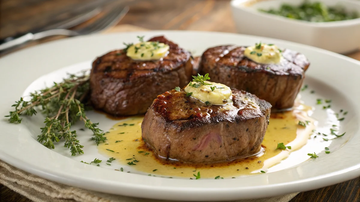 Texas Roadhouse Filet Medallions Copycat recipe by Chef Mia, photographed in a natural light Texas kitchen