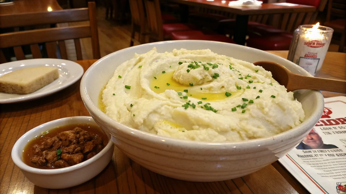 Texas Roadhouse Mashed Potatoes recipe by Chef Mia, photographed in a natural light Texas kitchen