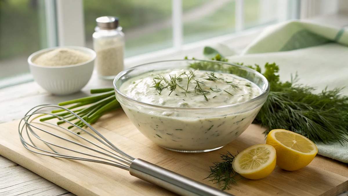 Texas Roadhouse Ranch Dressing Copycat recipe by Chef Mia, photographed in a natural light Texas kitchen