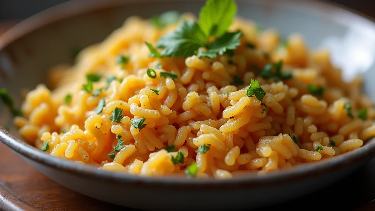 Texas Roadhouse Rice recipe by Chef Mia, photographed in a natural light Texas kitchen