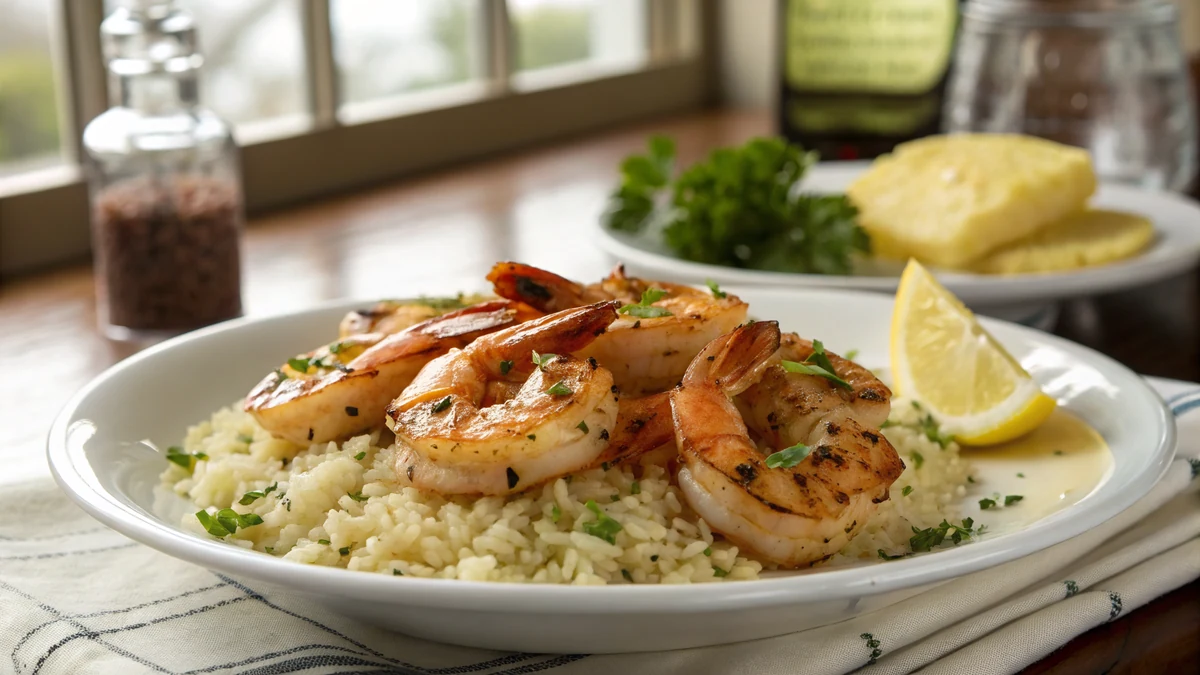 Texas Roadhouse Grilled Shrimp Copycat recipe by Chef Mia, photographed in a natural light Texas kitchen