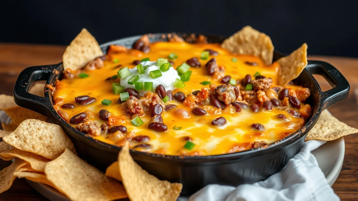 Texas Trash Dip recipe by Chef Mia, photographed in a natural light Texas kitchen