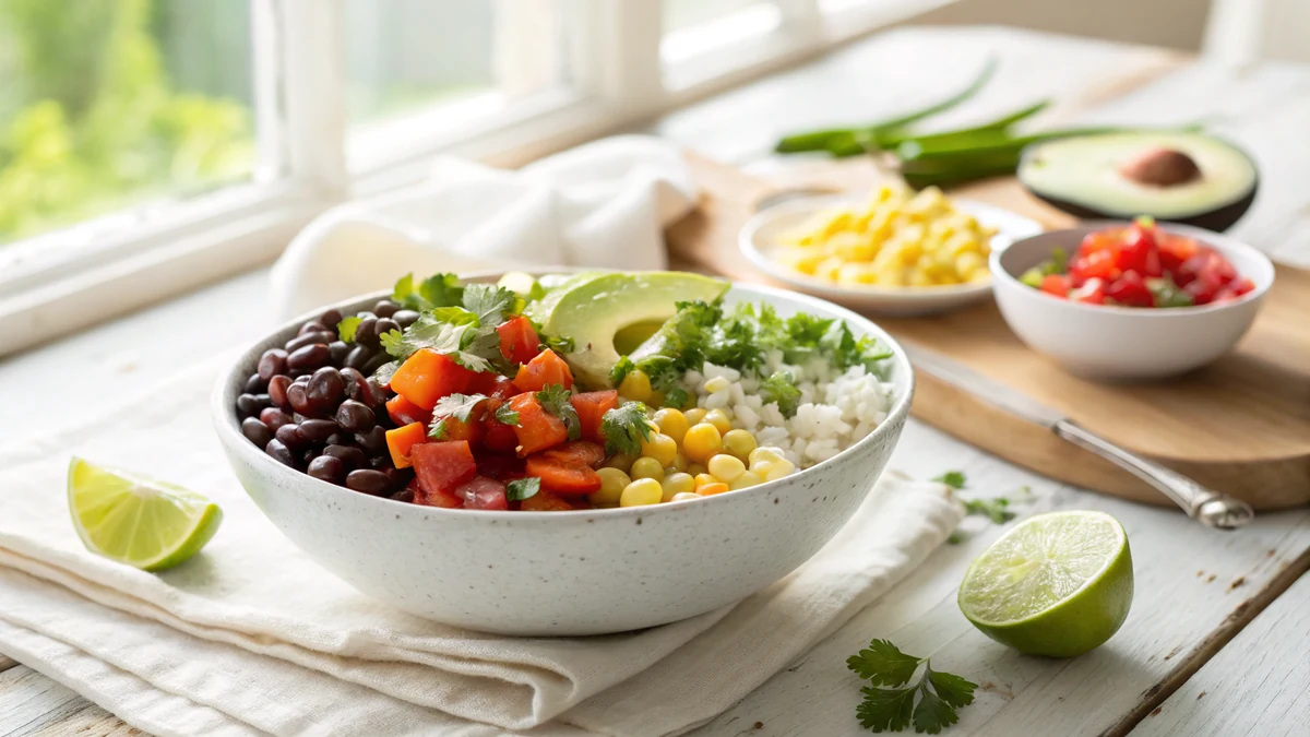 Vegan and Vegetarian Tex-Mex Recipes recipe by Chef Mia, photographed in a natural light Texas kitchen