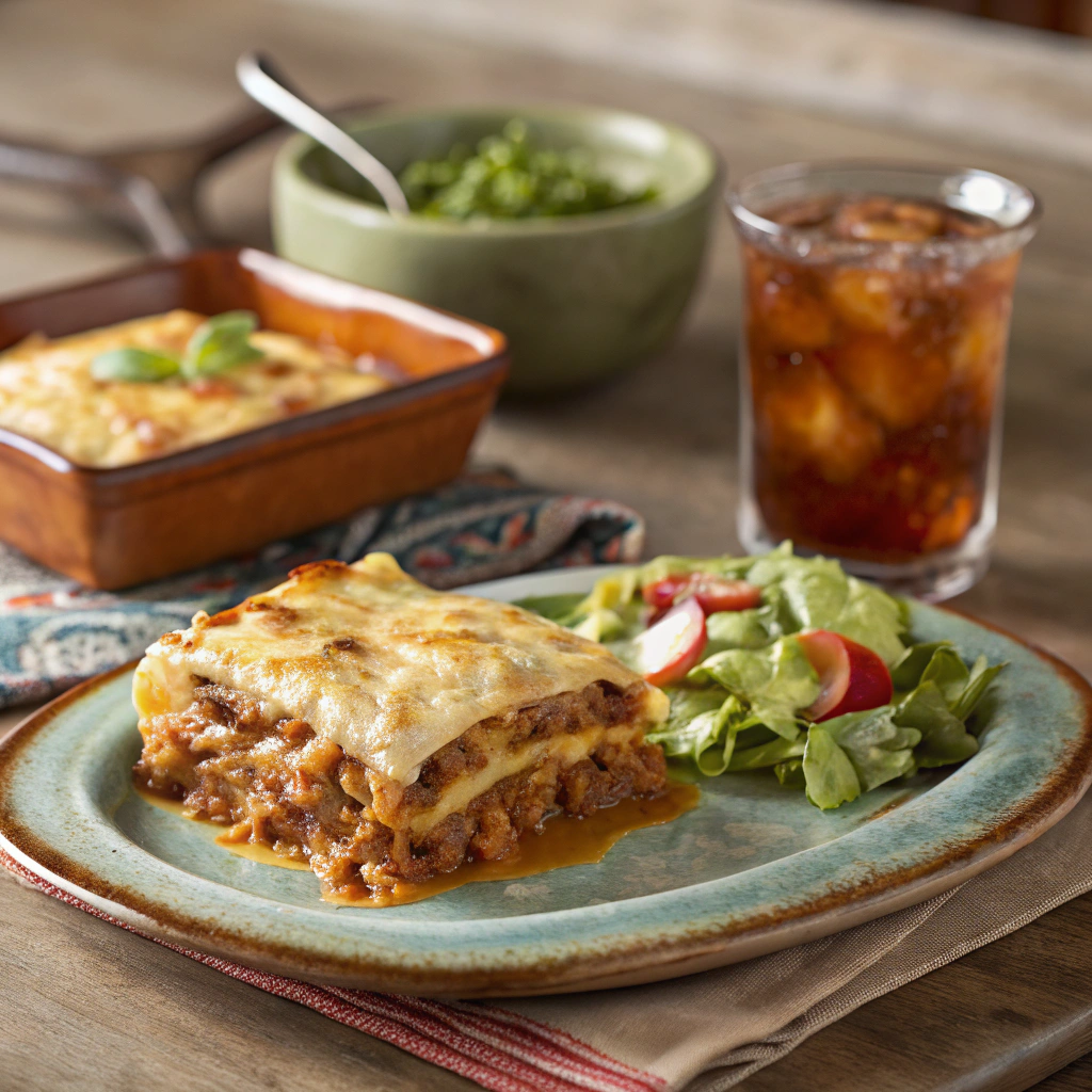 slice of original king ranch chicken recipe texas monthly served on plate